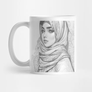 Hijab Girl (Sketch) Mug